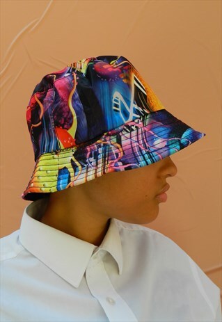 MULTI PRIT ABSTRACT BUCKET HAT