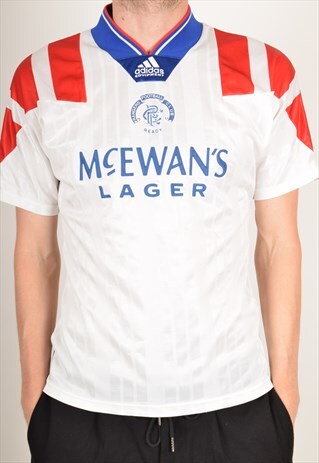 VINTAGE ADIDAS FOOTBALL SHIRT GLASGOW RANGERS '92- '94 (3074