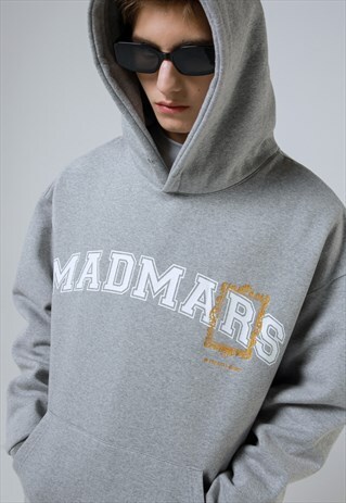 FRAME EMBROIDERY HOODIE_GRAY