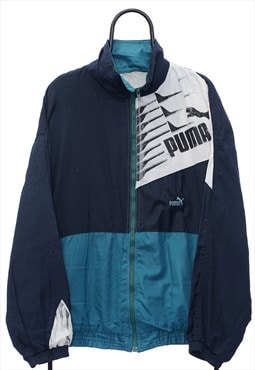 Vintage Puma Navy Windbreaker Jacket Womens