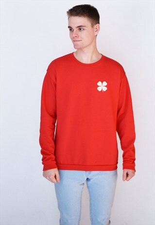 RED CLOVER (WHITE) SWEATSHIRT