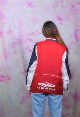 VINTAGE 90S UMBRO SHELL RAINPROOF SWEATSHIRT