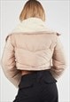 STONE BORG COLLAR SHORT PUFFER COAT