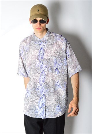 VINTAGE 90S ROYAL ABSTRACT SHIRT