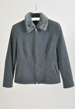 Vintage 00s wool jacket in grey