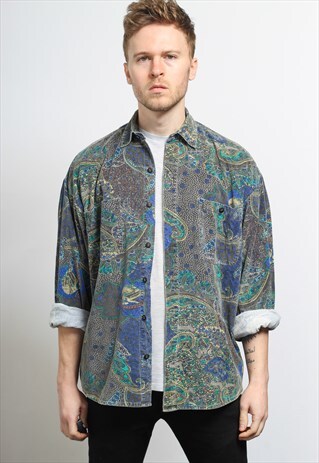 VINTAGE CORDUROY CORD SHIRT