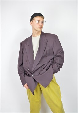 Vintage purple classic suit blazer 