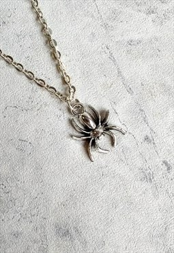 Gothic Halloween Spider Necklace