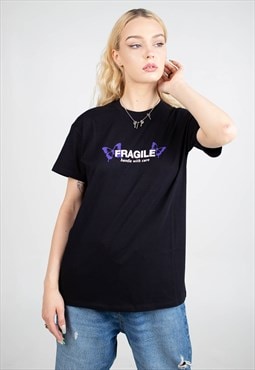 Fragile Butterfly Graphic T-shirt Aesthetic Y2K 90s