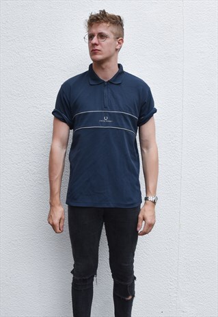 FRED PERRY 1/4 ZIP POLO SHIRT