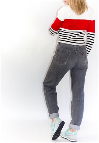 VINTAGE BOYFRIEND FIT GREY 501 LEVI JEANS