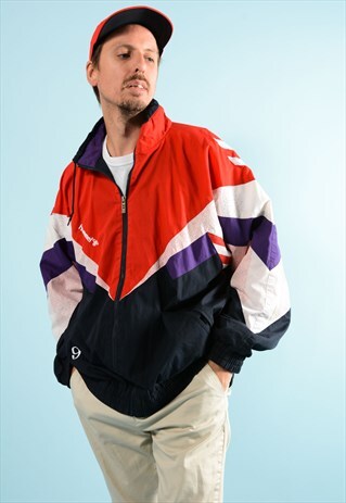 VINTAGE HUMMEL SHELL JACKET.