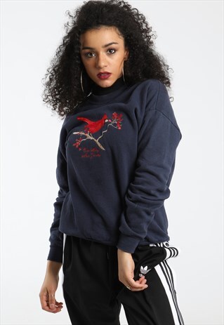 90S LEE EMBROIDERED CAPE MAY BIRD SWEATSHIRT