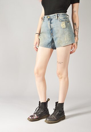 VINTAGE WRANGLER DENIM SHORTS DARK BLUE