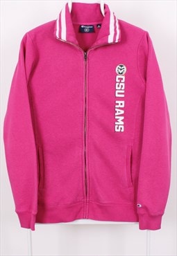Champion Pink High Neck Zipped Jumper / Sweater,  CSU RAMS.
