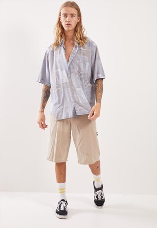 VINTAGE PATTERNED FESTIVAL SHORT SLEEVE SHIRT