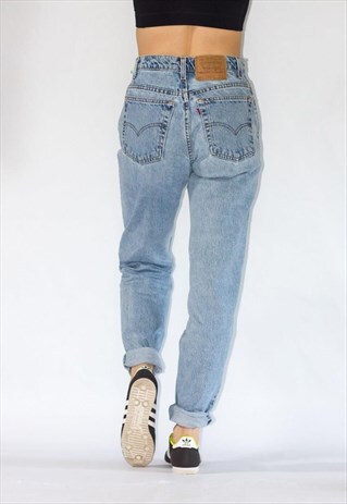 VINTAGE HIGH WAIST TAPERED LEG MOM JEANS