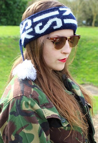 VINTAGE 90S SKI HEADBAND - FESTIVAL - ONE SIZE FITS ALL
