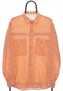 Vintage Carrera Orange Long Sleeved Shirt Womens