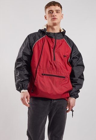 VINTAGE TJ MAX 1/4 ZIP SHELL JACKET