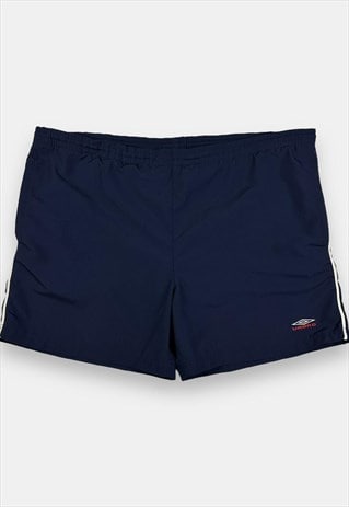 Umbro vintage embroidered navy bue short shorts size XL