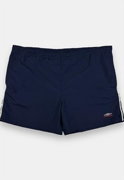 Umbro vintage embroidered navy bue short shorts size XL