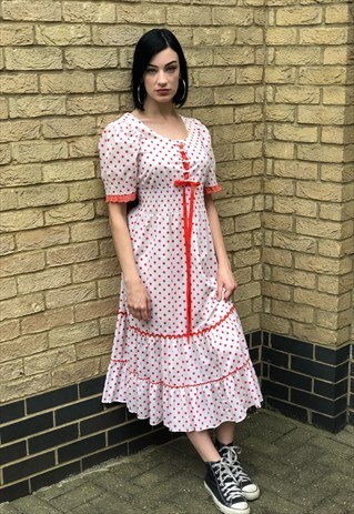 PRAIRIE POLKA DOTS- FLOATY BOHO DRESS