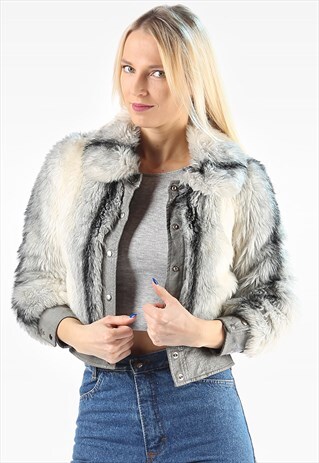 FAUX FUR BOMBER JACKET