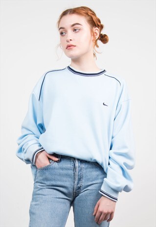 VINTAGE 90'S BLUE NIKE OVERSIZE SWEATSHIRT