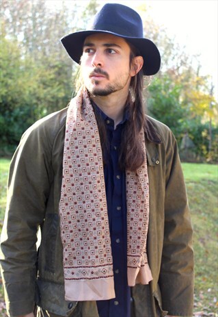 VINTAGE 70S MOD PAISLEY SCARF - SAMMY - INDIE