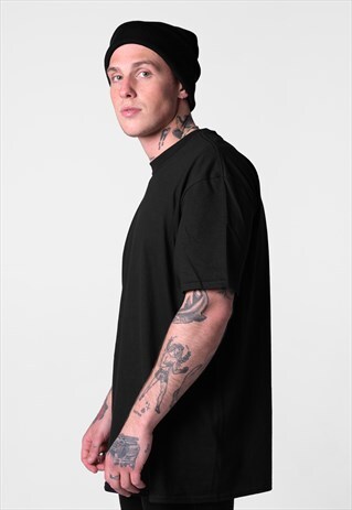 ESSENTIAL CUFFED BEANIE HAT - BLACK