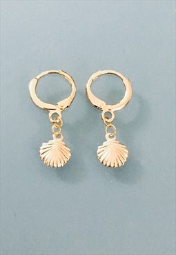 Mini shell hoops gift idea for women