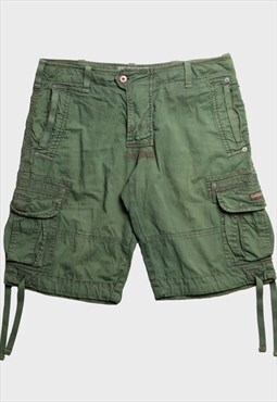 Napapijri green casual fit cargo shorts