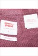 VINTAGE 90'S LEVI'S SWEATSHIRT CREW NECK SPELLOUT BURGUNDY