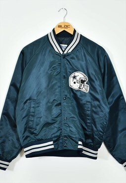 Vintage 1990's Dallas Cowboys Bomber Jacket Blue Large