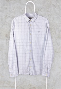 All Saints Check Patterned Shirt Long Sleeve Large