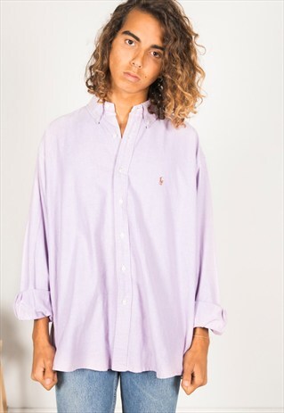 VINTAGE 80'S POLO RALPH LAUREN SHIRT / ( S4110 / 504 )