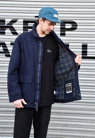 VNTG 90S TOMMY HILFIGER CLASSIC MENS OUTERWEAR WOOL JACKET