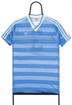 Vintage Adidas 80s Blue Football Shirt Womens