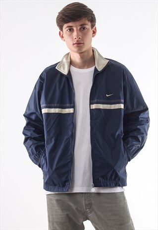 VINTAGE NIKE TRACKSUIT WINDBREAKER 90S NAVY BLUE