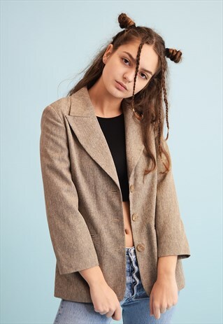 VINTAGE 90'S RETRO CLASSIC CUT BLAZER JACKET