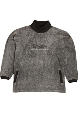 Vintage 90's USPP Sweatshirt Turtle Neck Fleece Grey XLarge
