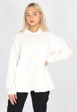 PLAIN WHITE COACH JACKET