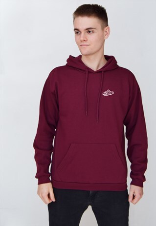 BURGUNDY SANDAL (WHITE) HOODIE