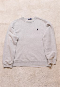 Polo Ralph Lauren Grey Embroidered Sweater