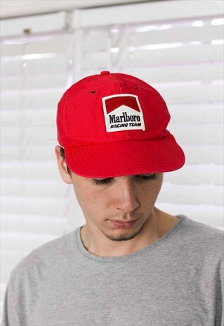 VINTAGE MARLBORO LOGO BASEBALL HAT CAP 90S X 2.1