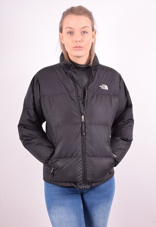 THE NORTH FACE WOMENS VINTAGE PADDED JACKET SMALL BLACK 90S