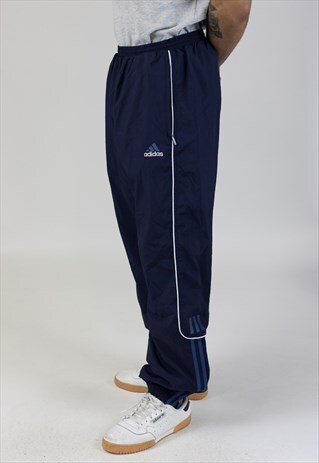 VINTAGE ADIDAS NAVY TRACKSUIT BOTTOMS