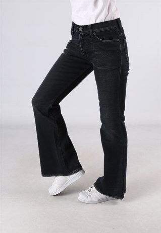 FLARED LEVIS DENIM JEANS VINTAGE UK 10 (G9DJ)