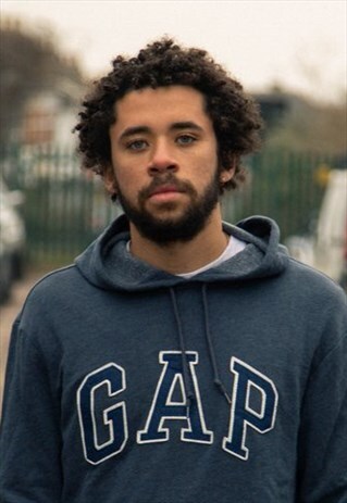VINTAGE GAP HOODED SWEATSHIRT IN BLUE